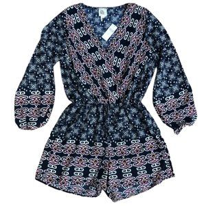 Lilka Long Sleeve Romper NWT